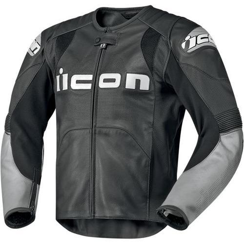 Icon leather jacket overlord prime motorcycle black xlarge