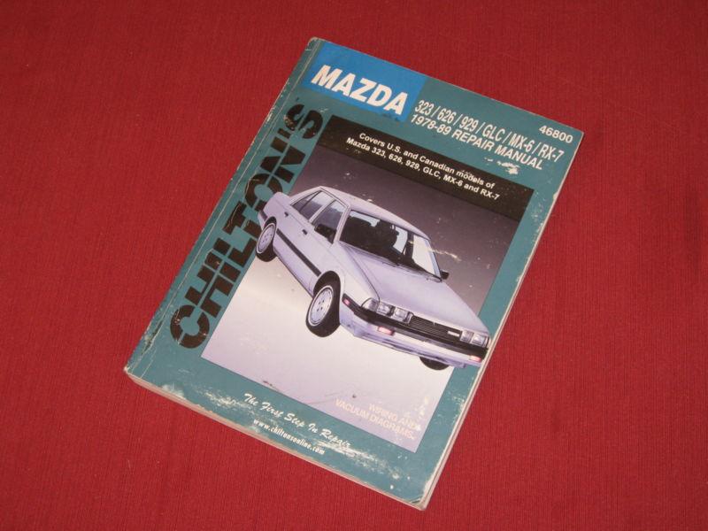 Chilton's 78-89 mazda repair manual #46800 - us/canadian models 323/626/929/more