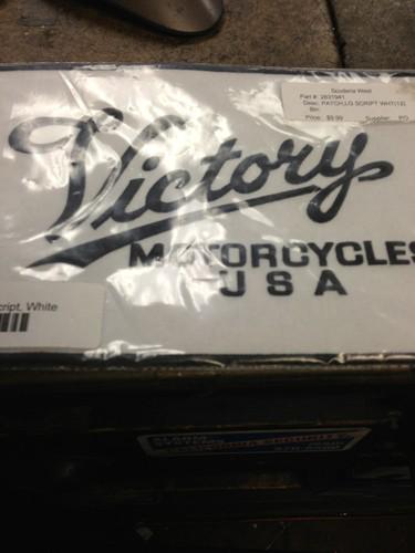 Victory motorcycles  large embroidered  iron on patch p2831941 new nos factory