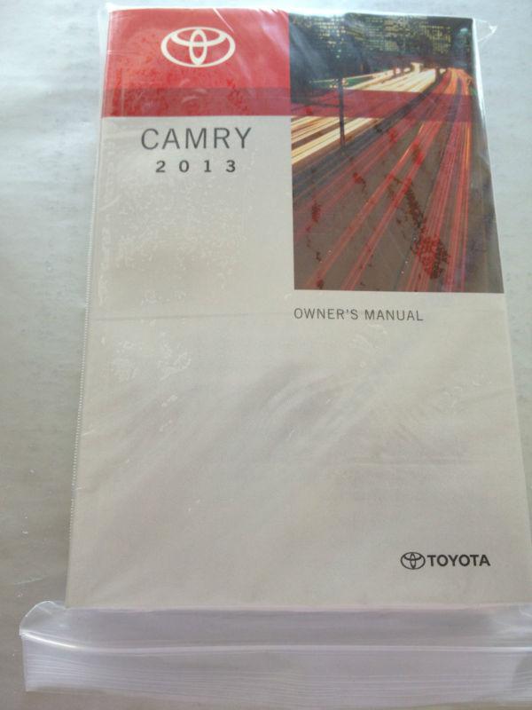 2013 toyota camry owners manual in great condition