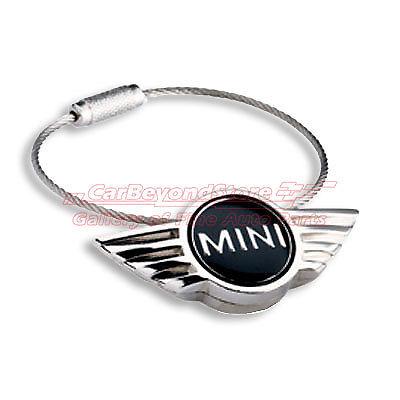 Mini cooper logo cable key chain, keychain, key ring, genuine mini item + gift