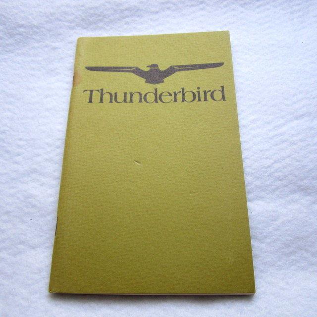 1974 thunderbird tbird owners manual original 