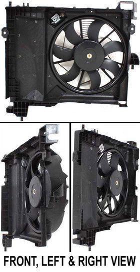 Chrysler a/c ac condenser single fan assembly w/ motor new ch3113105 52029175af