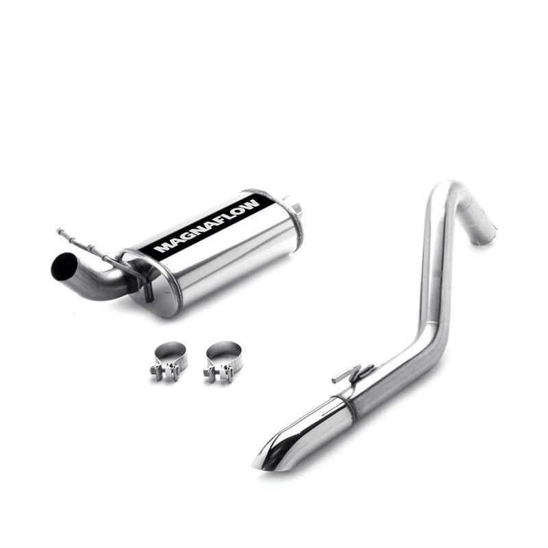 1991-1995 jeep wrangler 2.5l & 4.0l magnaflow 2.5" cat-back exhaust w/ tip 15853