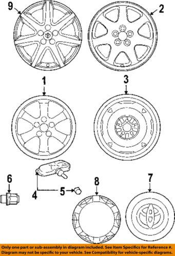 Toyota oem 4260247030 wheels-trim ring