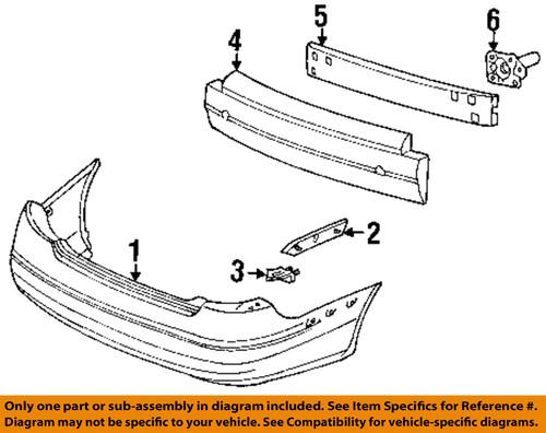 Mercury oem 4f4z17k835ba rear bumper-bumper cover