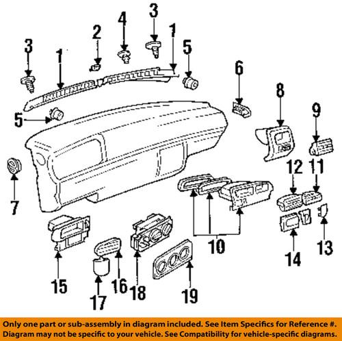 Volkswagen oem 1h0819055c01c instrument panel-connector clip