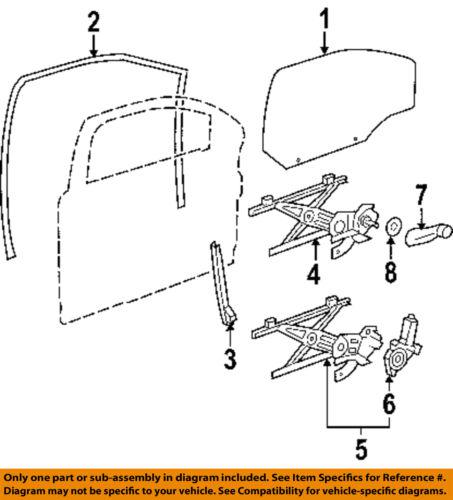 Chevrolet gm oem 15900274 window regulator