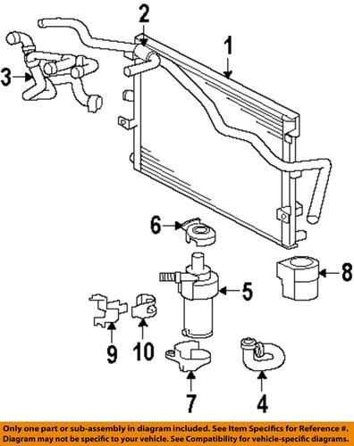 Jaguar oem xr837411 engine coolant hose/cooling system misc