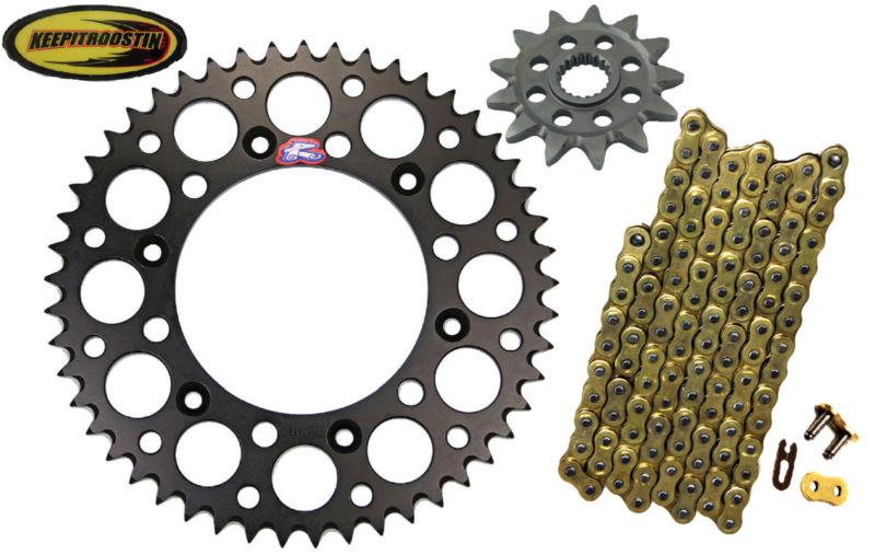 Oring chain and renthal black sprocket kit 13 49 for kx 125 1992-2005 kx125