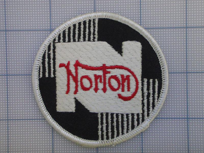 Vintage norton  patch 70s-80s biker motorcycle motocross birtbike  round