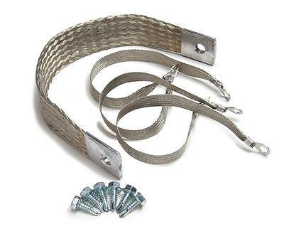 Painless wiring ground straps stainless steel 11.0 in. length  kit 40140