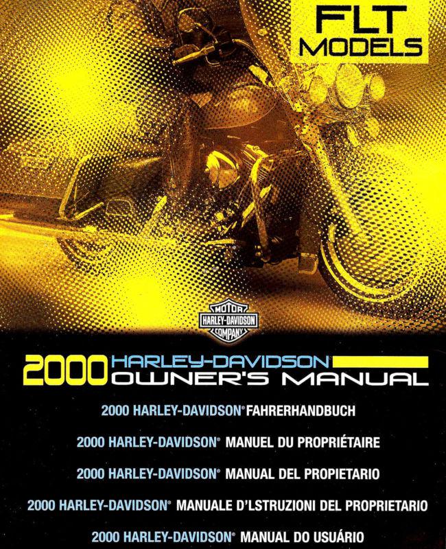 2000 harley-davidson flt touring international owners manual -flhtcui-flht-fltr