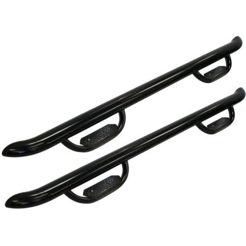 20-1955 westin genx oval black tube nerf step bars silverado / sierra crew cab