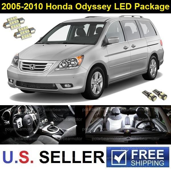 2005-2010 honda odyssey interior led smd full lights package 11pcs white