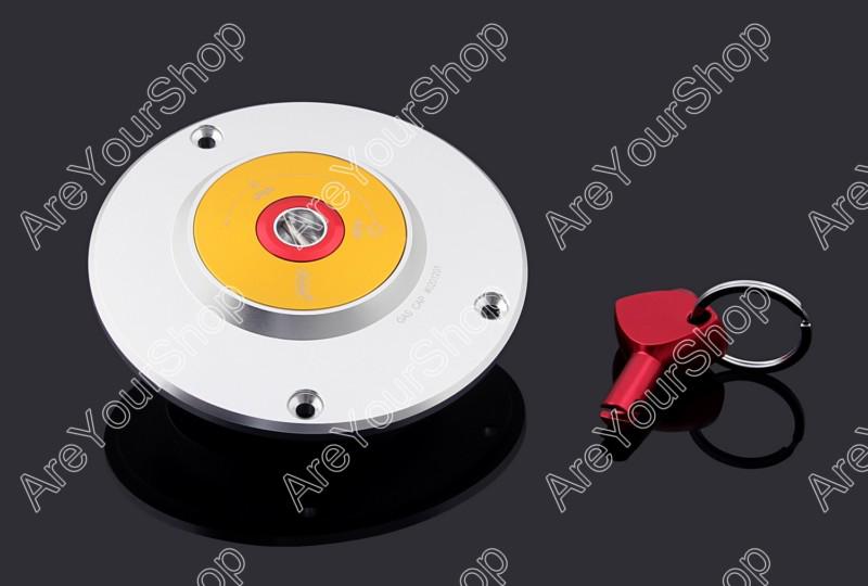 Key lock fuel gas cap kawasaki zx 6r/636/6rr 9r 10r 14r z1000 zx1100 zzr sil/g