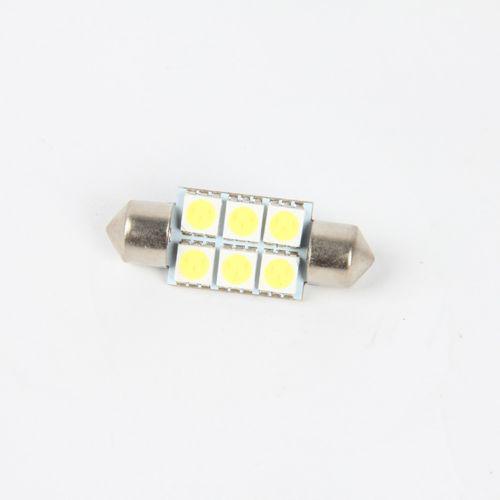 1pcs 36mm 5050 6smd white led car light wedge lamp bulbs super bright 