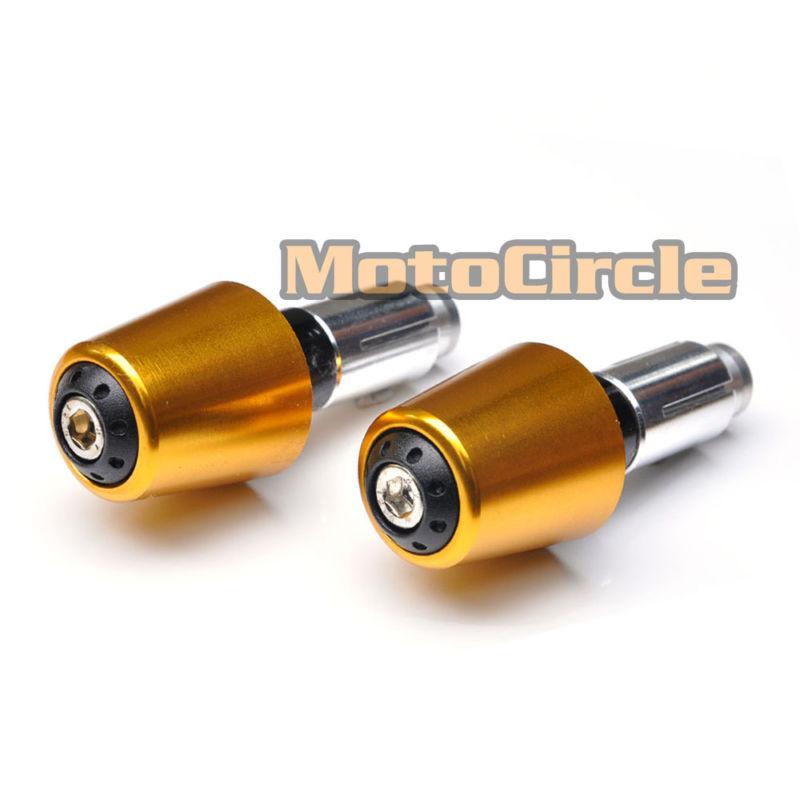 Gold cnc bar end bego for yamaha fz1 fz6  fazer 600 1000 n mt-03 01 xp500