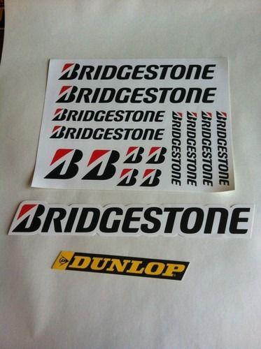 Bridgestone moto gp auto racing package decal/ sheet/ magnet clip dunlop decal