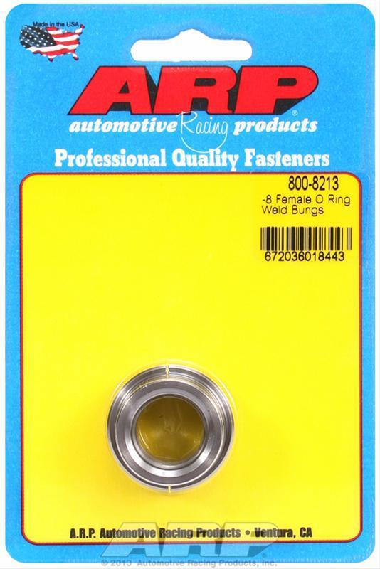 Arp 800-8213 fitting bung weld-in female o-ring 8 an steel each