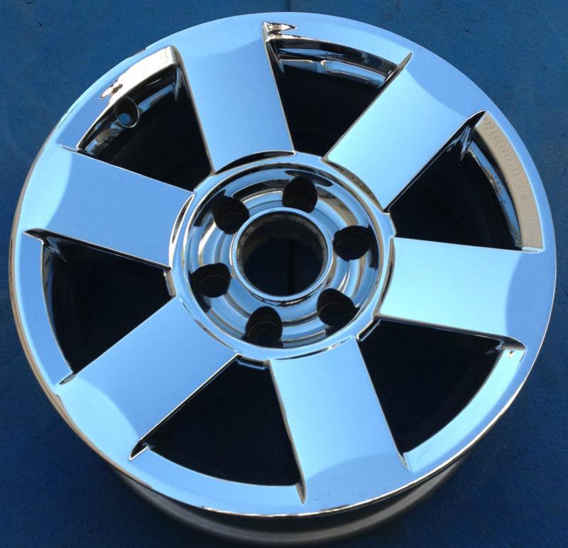 One 2007 nissan armada 18" factory oem wheel rim chrome clad 62439