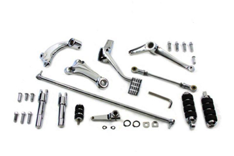  chrome forward control kit with pegs for hd sportster evo models 2004 -2005