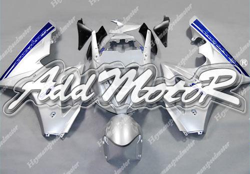 Fit 06 07 08 triumph daytona 675 2006 2007 2008 triple fairing blue silver t6728