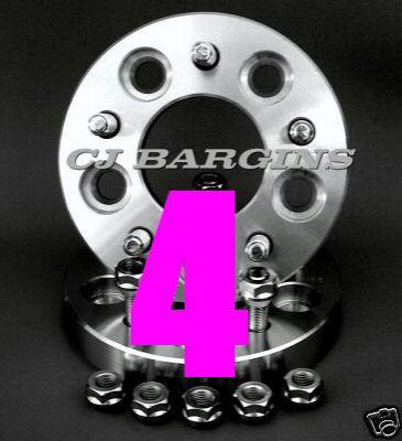 5lug | 1.25" | 5x4.5 jeep hub to 5x5.5 wheel| 1/2x20 studs wheel adapters spacer