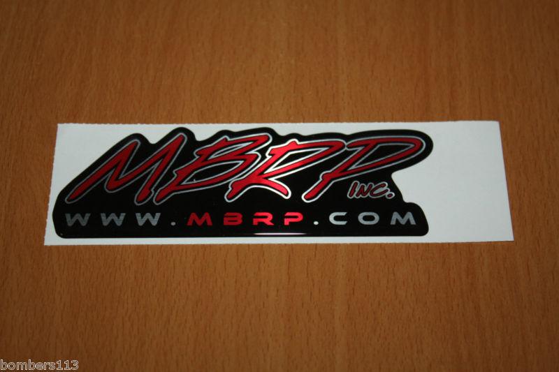 Mbrp performance exhaust - racing / sticker / decal - 5.00" x 1.75"