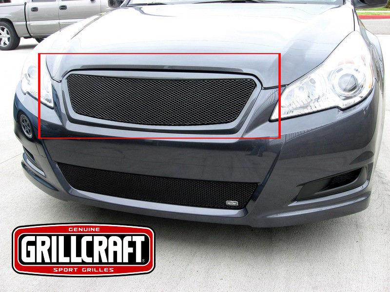 2010-2012 subaru legacy grillcraft upper 1pc black grille insert mx-series grill