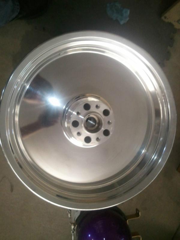 16x6 smooth billet wheel harley davidson pro street touring custom bobber ness 