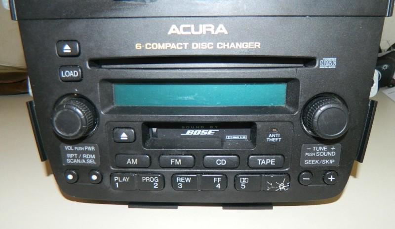 2001-2004 acura mdx  6 disc/cassette   radio oem w/warranty