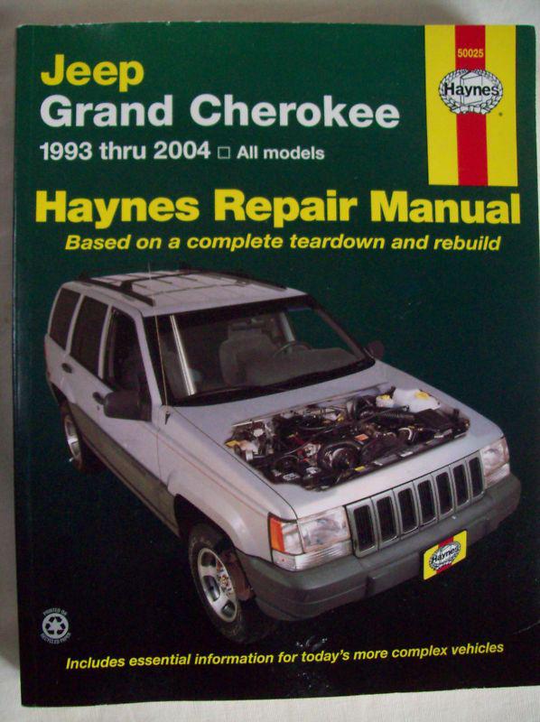 Jeep grand cherokee haynes repair manual 1993-2004