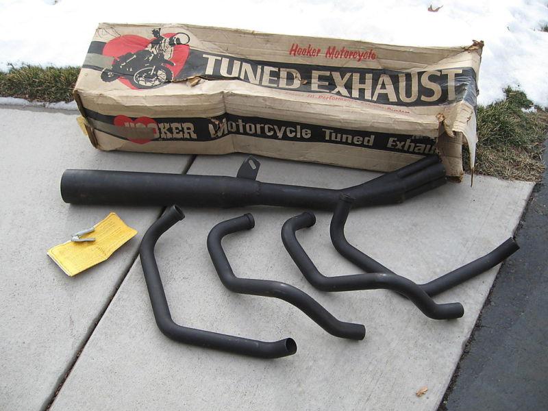 Nos honda cb750f cb750k cb750 cb 750 f k 4 into 1 street complete hooker exhaust