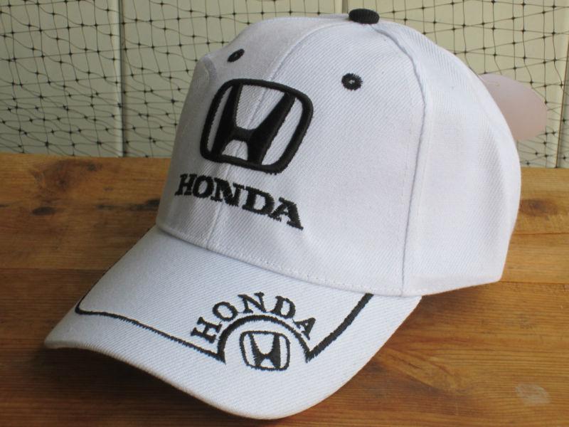 New nwt honda logo white baseball golf fishing driving hat cap automobile car nr