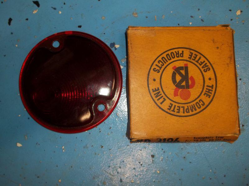 Vintage kd 3196 glass semaphore lens for kd 200 201 stop & rear lights