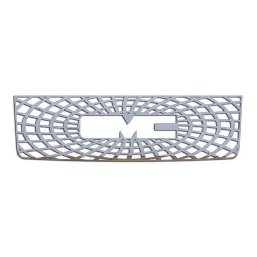 Gmc sierra ld 07-10 stainless spider web front metal grille trim cover insert