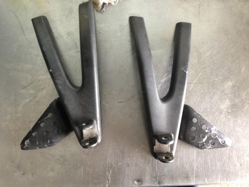 2003-up buell firebolt / lightning - rear passenger peg mounts - used