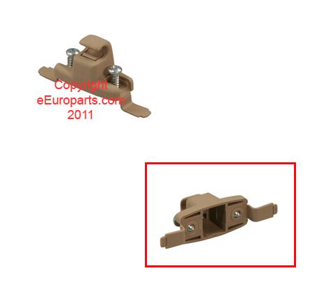 New genuine bmw sunvisor bracket (beige) 51168243575