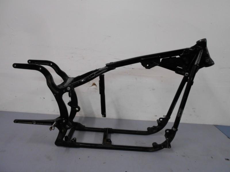 #1378 - 2001 01 02 harley softail fat boy flstf  frame chassis straight slvg