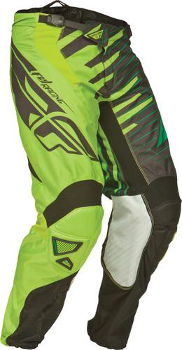 Fly racing kinetic shock pants green/black 20 367-43520