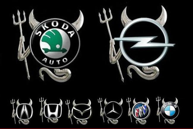 3d chrome devil decal demon car sticker emblem logo devil look