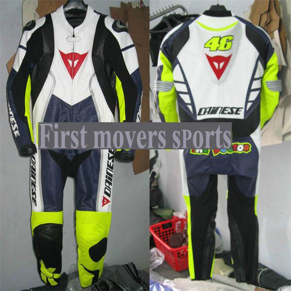 Rossi motorbike racing leather suit one piece 