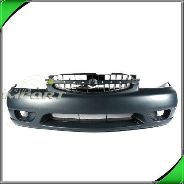 00-01 nissan altima front bumper fascia cover abs primed blk plastic paint-ready