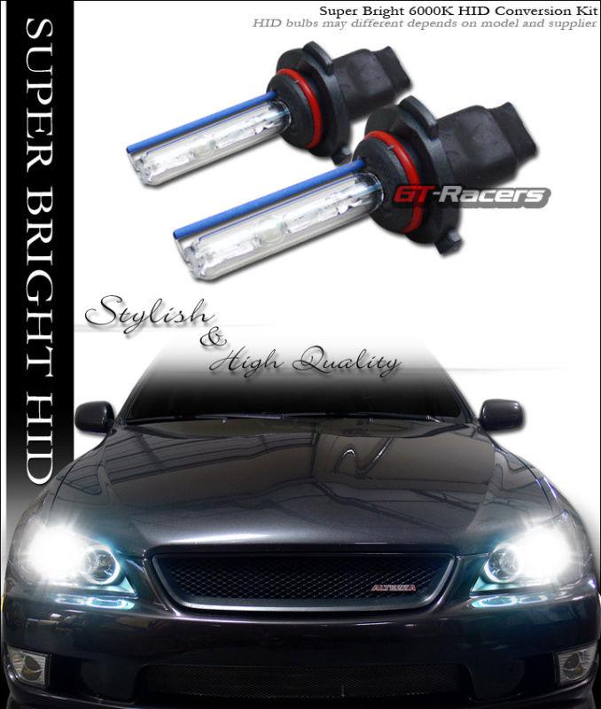 6000k hid xenon 9005/hb3 high beam bulbs w/ballast head lights conversion kit gg