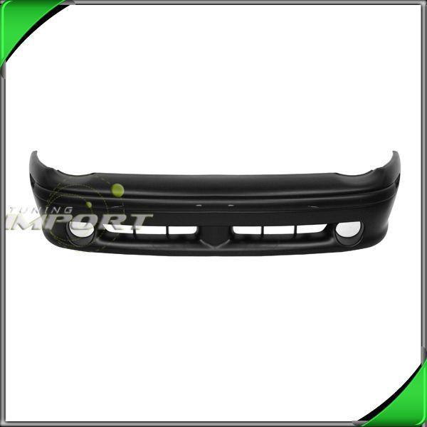 95-99 dodge neon acr/sport primed +fog light holes front bumper cover assembly