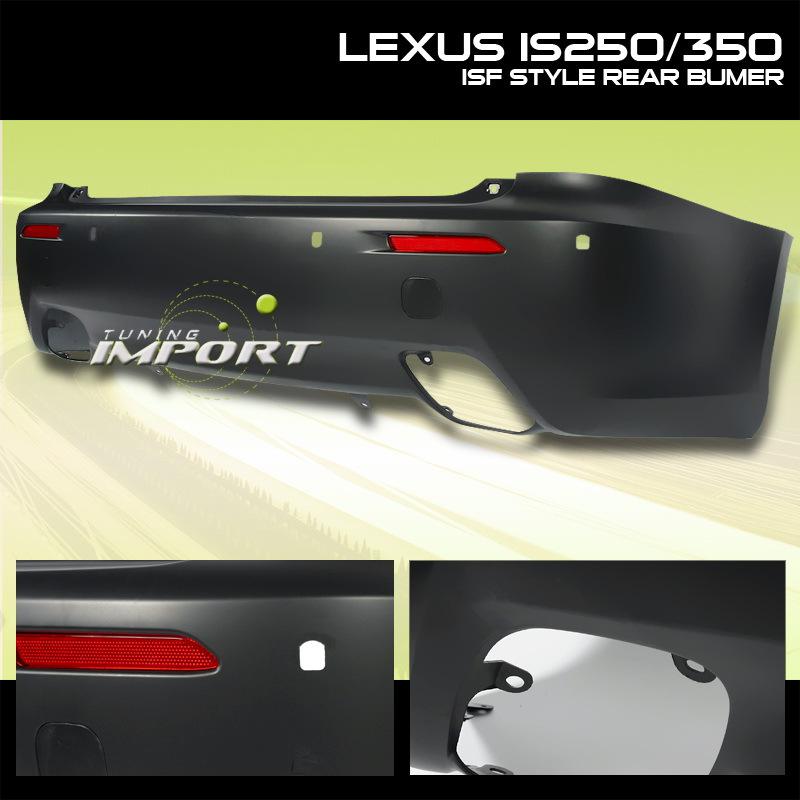 2006-2010 lexus is250 is350 rear bumper cover sport jdm is-f style conversion