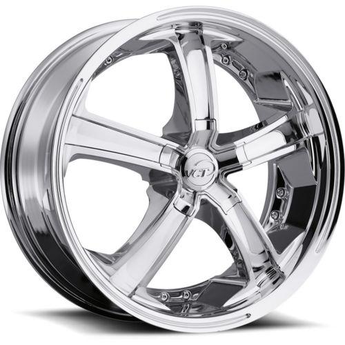 20x8.5 chrome vct massino wheels blank +40