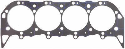 (2) fel-pro head gaskets loc wire laminate 4.640" bore .039" comp thickness