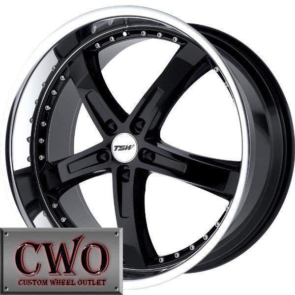 18 black tsw jarama wheels rims 5x114.3 5 lug altima maxima eclipse camry lexus